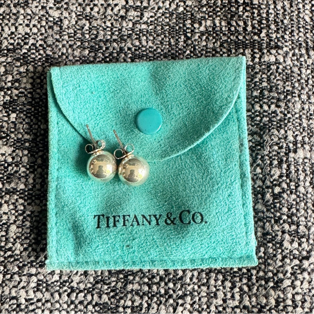 Vintage Tiffany & Co. Ball Earrings in Silver